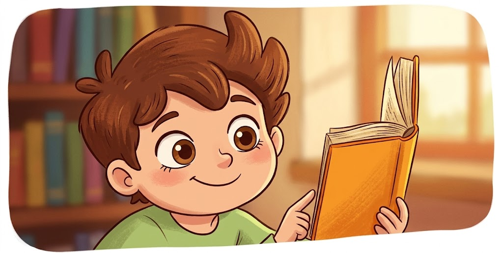 Niño leyendo un libro